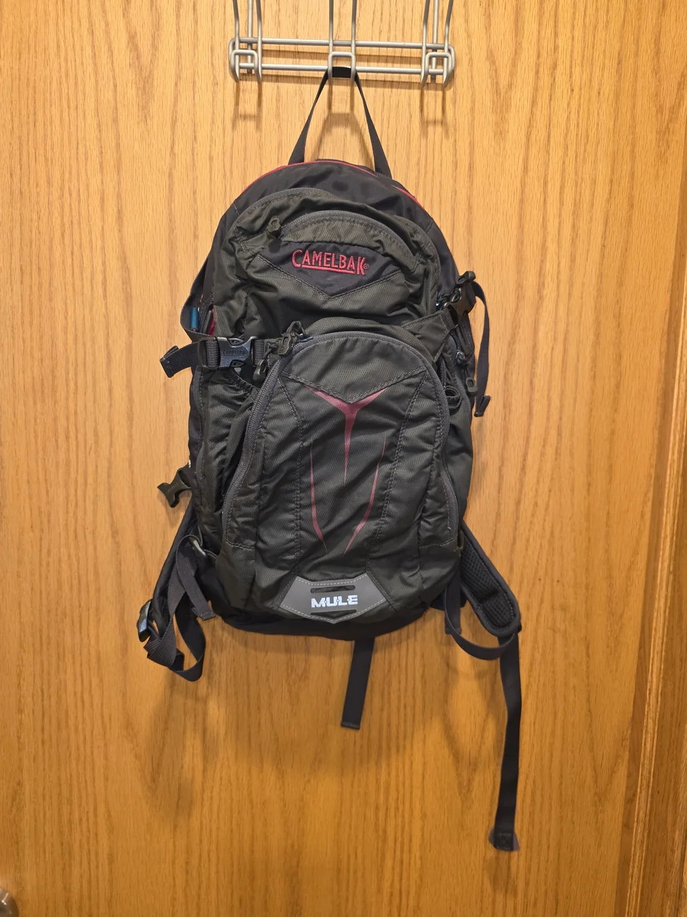 CamelBak Mule Backpack in Black with Maroon Accents